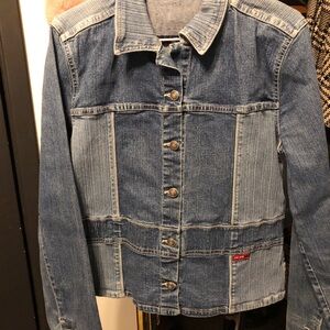 EUC Women’s Point Zero Patchwork Denim Jacket